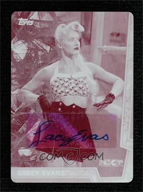 2018 Topps WWE Women's Division - [Base] - Printing Plate Magenta Autographs #40 - Lacey Evans /1