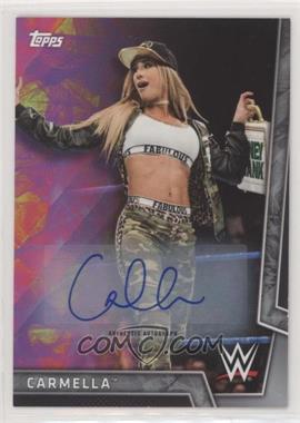 2018 Topps WWE Women's Division - [Base] - Silver Autographs #7 - Carmella /50 [EX to NM]