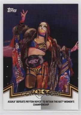 2018 Topps WWE Women's Division - Memorable Matches and Moments #NXT-3 - NXT Women's Division - Asuka Defeats Peyton Royce