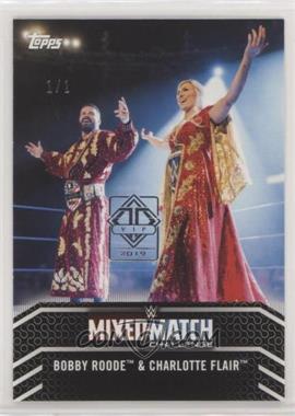 2018 Topps WWE Women's Division - Mixed Match - Transcendent VIP Party #MM-7 - Bobby Roode & Charlotte Flair /1