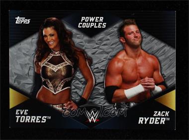 2018 Topps WWE Women's Division - Power Couples - Silver #PC-13 - Eve Torres & Zack Ryder /50