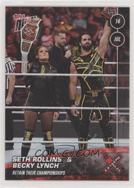 2019 Topps Now WWE - Topps Online Exclusive [Base] #38 - Seth Rollins, Becky Lynch /91