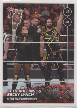 2019 Topps Now WWE - Topps Online Exclusive [Base] #38 - Seth Rollins, Becky Lynch /91