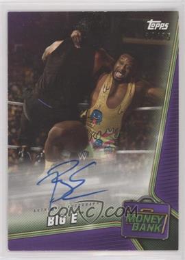 2019 Topps WWE Money in the Bank - Autographs - Purple #A-BE - Big E /25 [EX to NM]