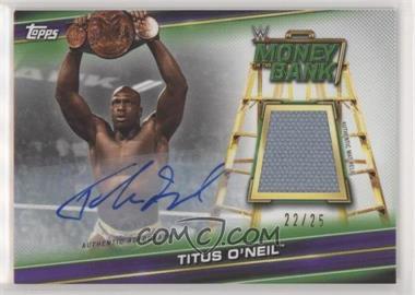 2019 Topps WWE Money in the Bank - Superstar Mat Relic Autographs - Purple #MAR-TO - Titus O'Neil /25