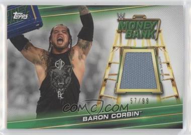 2019 Topps WWE Money in the Bank - Superstar Mat Relics - Green #MR-BC - Baron Corbin /99