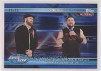 Kevin Owens & Sami Zayn Defeat Shinsuke Nakamura & Randy Orton #/99