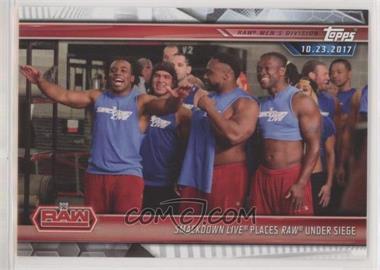 2019 Topps WWE Road to Wrestlemania - [Base] - Bronze #8 - Smackdown Live Replaces RAW Under Siege