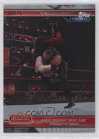 Braun Strowman Drives Kane Through the Canvas #/25