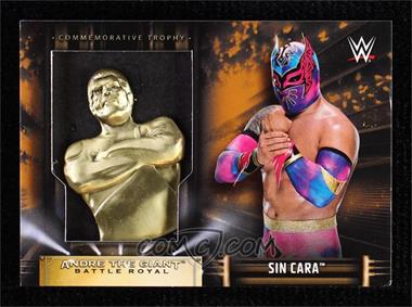 2019 Topps WWE Road to Wrestlemania - Commemorative Andre the Giant Battle Royal Trophy - Bronze #BR-SC - Sin Cara /99 [Noted]