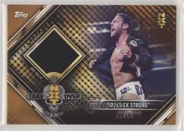 2019 Topps WWE Road to Wrestlemania - Mat Relics - Bronze #MR-RS - NXT Takeover: New Orleans 2018 - Roderick Strong /99