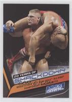 Brock Lesnar  def. Kurt Angle  in a WWE  Championship Iron Man Match