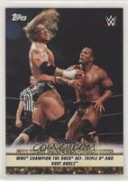 WWE Champion The Rock def. Triple H and Kurt Angle