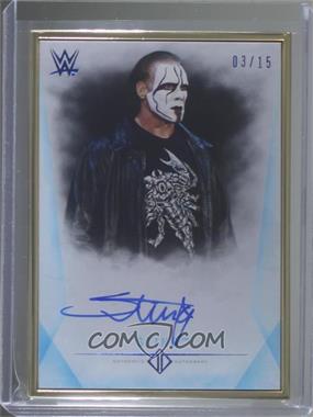 2019 Topps WWE Transcendent Collection - Transcendent Collection Autographs - Blue #A-ST - Sting /15