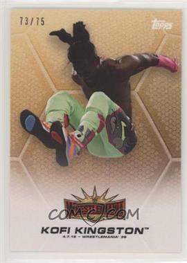 2019 Topps WWE Transcendent Collection - Transcendent VIP Party On Demand WrestleMania 35 Roster #2 - Kofi Kingston /75