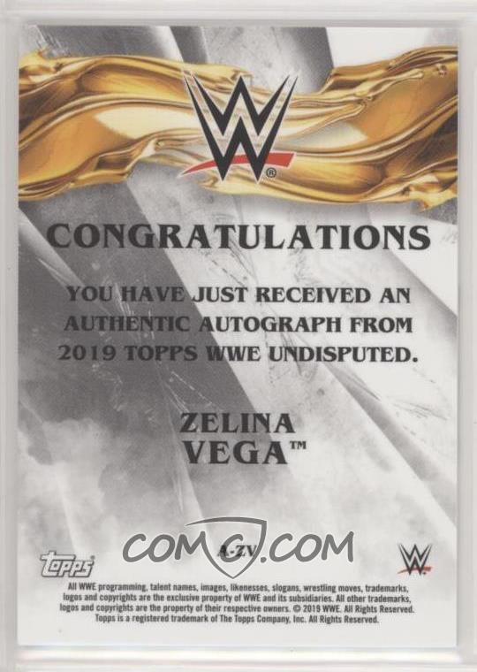 2019 Topps Wwe Undisputed Autographs A Zv Zelina Vega 199