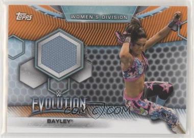 2019 Topps WWE Women's Division - Mat Relics - Orange #MR-BY - Bayley /50