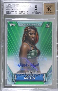 2019 Topps WWE Women's Division - Roster Autographs - Green #A-EM - Ember Moon /150 [BGS 9 MINT]