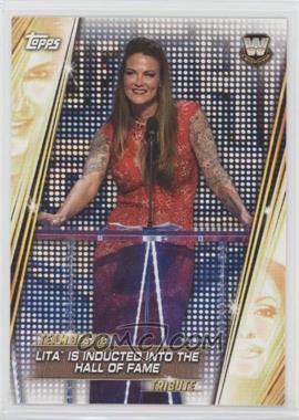 2019 Topps WWE Women's Division - Team Bestie Tribute #TB-20 - Lita  Is Inducted Into the Hall of Fame