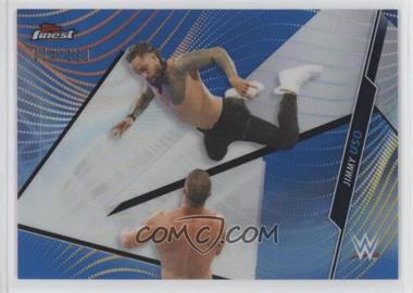 2020 Topps Finest WWE - [Base] - Blue Refractor #47 - Jimmy Uso /150