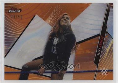 2020 Topps Finest WWE - [Base] - Orange Refractor #8 - Becky Lynch /50