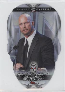 2020 Topps Finest WWE - Finest Career Die-Cuts #C-9 - Mr. McMahon Inducts Austin