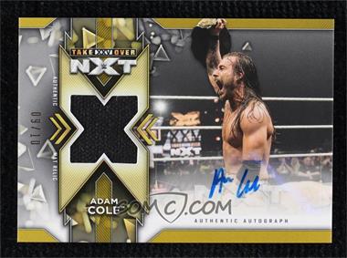 2020 Topps WWE NXT - Mat Relic Autographs - Gold #MRA-AC - Adam Cole /10