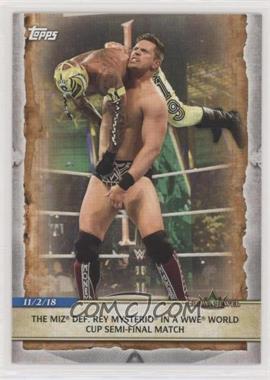 2020 Topps WWE Road to Wrestlemania - [Base] #69 - The Miz Def. Rey Mysterio in a WWE World Cup Semi-Final Match