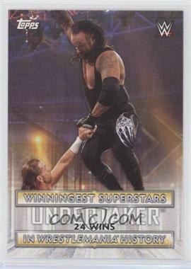 2020 Topps WWE Road to Wrestlemania - Winningest Superstars in Wrestlemania History #WS-10 - Undertaker