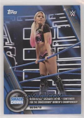 2020 Topps WWE Women's Division - [Base] - Blue #34 - SmackDown - Alexa Bliss Becomes the No. 1 Contender for the SmackDown Women's Championship /25