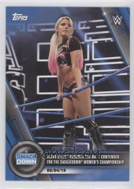 2020 Topps WWE Women's Division - [Base] - Blue #34 - SmackDown - Alexa Bliss Becomes the No. 1 Contender for the SmackDown Women's Championship /25