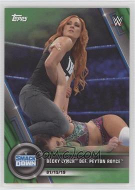 2020 Topps WWE Women's Division - [Base] - Green #4 - SmackDown - Becky Lynch def. Peyton Royce /75