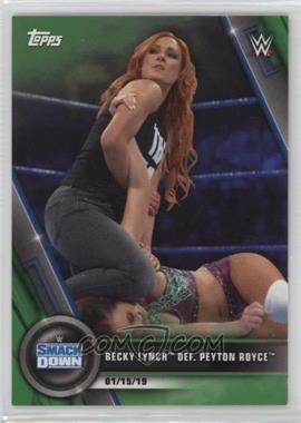 2020 Topps WWE Women's Division - [Base] - Green #4 - SmackDown - Becky Lynch def. Peyton Royce /75