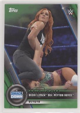 2020 Topps WWE Women's Division - [Base] - Green #4 - SmackDown - Becky Lynch def. Peyton Royce /75