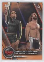 RAW - Seth Rollins & Becky Lynch def. Andrade & Zelina Vega [EX to NM…