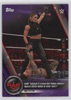 RAW - Raw Women's Champion Ronda Rousey Makes Quick Work of Ruby Riott #/99