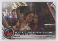 RAW - The Boss 'n' Hug Connection Become the First WWE Women's Tag Team Champio…