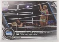 SmackDown - WWE Women's Tag Team Champions Alexa Bliss & Nikki Cross def. The I…