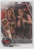 RAW - WWE Women's Tag Team Champions Alexa Bliss & Nikki Cross def. Fire & Desi…