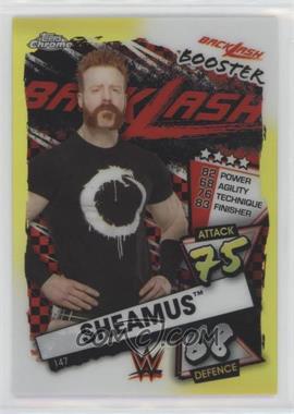 2021 Topps Chrome WWE Slam Attax - [Base] - Yellow Refractor #147 - Sheamus /99