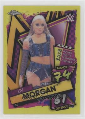 2021 Topps Chrome WWE Slam Attax - [Base] - Yellow Refractor #63 - Liv Morgan /99