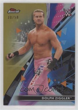 2021 Topps Finest WWE - [Base] - Gold Refractor #51 - Dolph Ziggler /50