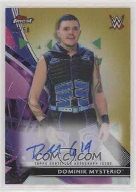 2021 Topps Finest WWE - Roster Autographs - Gold Refractor #RA-DO - Dominik Mysterio /50