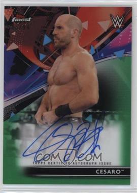 2021 Topps Finest WWE - Roster Autographs - Green Refractor #RA-CE - Cesaro /99