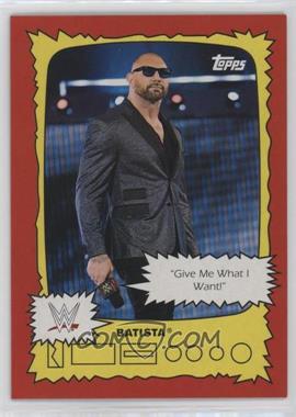2021 Topps Heritage WWE - Superstars Speak #SS-1 - Batista