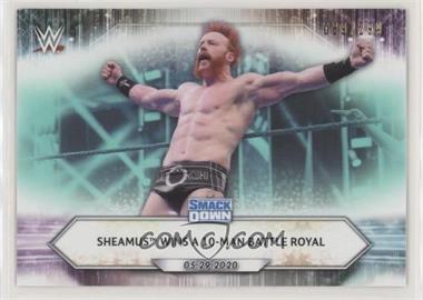 2021 Topps WWE - [Base] - Aqua #81 - SmackDown - Sheamus Wins a 10-Man Battle Royal /299