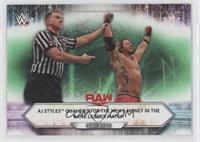 Raw - AJ Styles Qualifies for the Men's Money in the Bank Ladder Match #/199