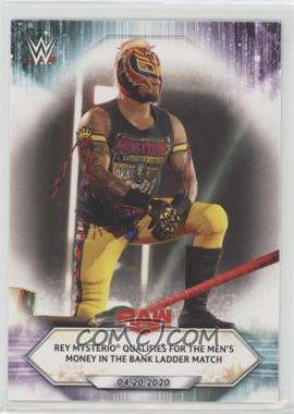 2021 Topps WWE - [Base] #59 - Raw - Rey Mysterio Qualifies for the Men's Money in the Bank Ladder Match