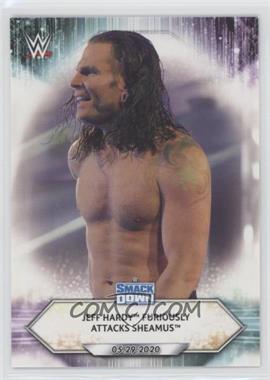 2021 Topps WWE - [Base] #82 - SmackDown - Jeff Hardy Furiously Attacks Sheamus