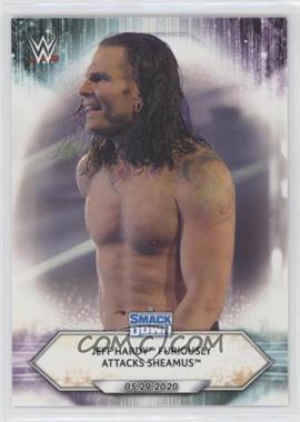 2021 Topps WWE - [Base] #82 - SmackDown - Jeff Hardy Furiously Attacks Sheamus